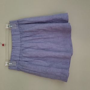J CREW mini skirt 68 % cotton 32 % linen